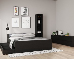 Кровать ОРИОН двухспальная с ортопедическим основанием 160х200, цвет Дуб Венге в Воткинске - votkinsk.mebel24.online | фото 3