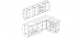 Кухонный гарнитур Антик 2600*1600 (Стол. 38мм) в Воткинске - votkinsk.mebel24.online | фото 2