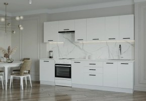 Кухонный гарнитур Белый Глянец 3000 (Стол. 26мм) в Воткинске - votkinsk.mebel24.online | фото