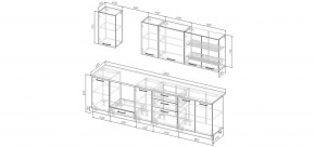 Кухонный гарнитур Каппучино 2800 (Стол. 38мм) в Воткинске - votkinsk.mebel24.online | фото 2