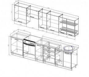 Кухонный гарнитур Латте 3000 (Стол. 38мм) в Воткинске - votkinsk.mebel24.online | фото 2