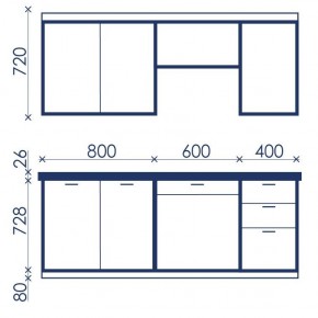 Кухонный гарнитур Ольвия-6 (1.8м) в Воткинске - votkinsk.mebel24.online | фото 4