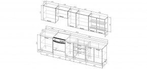 Кухонный гарнитур Санторини 3000 (Стол. 38мм) в Воткинске - votkinsk.mebel24.online | фото 2