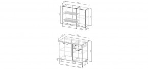 Кухонный гарнитур Смоки 1000 (Стол. 26мм) в Воткинске - votkinsk.mebel24.online | фото 3