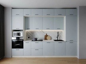 Кухонный гарнитур Смоки 3400 (Стол. 38мм) в Воткинске - votkinsk.mebel24.online | фото