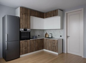 Кухонный гарнитур Старое Дерево 2200*1700 (Стол. 38мм) в Воткинске - votkinsk.mebel24.online | фото