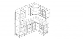 Кухонный гарнитур Старое Дерево 2400*1600 (Стол. 38мм) в Воткинске - votkinsk.mebel24.online | фото 2