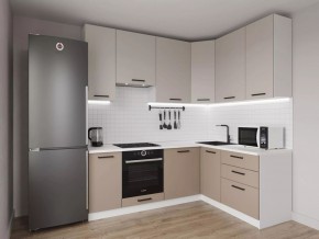 Кухонный гарнитур угловой Каппучино 2200*1600 h 950 (Стол. 38мм) в Воткинске - votkinsk.mebel24.online | фото