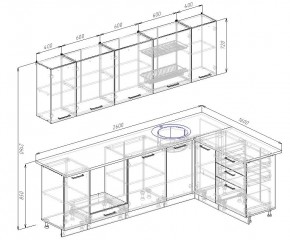 Кухонный гарнитур угловой Латте 2600х1600 (Стол. 38мм) в Воткинске - votkinsk.mebel24.online | фото 2