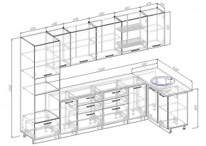 Кухонный гарнитур угловой Латте 3200х1400 (Стол. 38мм) в Воткинске - votkinsk.mebel24.online | фото 2