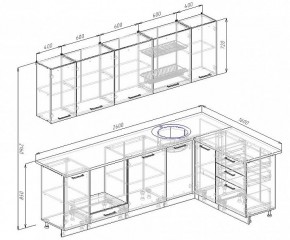 Кухонный гарнитур угловой Пайн 2600х1600 (Стол. 38мм) в Воткинске - votkinsk.mebel24.online | фото 2