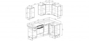 Кухонный гарнитур угловой Смоки 2000*1200 (Стол. 238 мм) в Воткинске - votkinsk.mebel24.online | фото 2