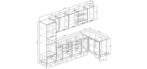 Кухонный гарнитур угловой Смоки 3200*1400 (Стол. 38мм) в Воткинске - votkinsk.mebel24.online | фото 2