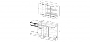 Кухонный гарнитур Умбра 1200 (Стол. 38мм) в Воткинске - votkinsk.mebel24.online | фото 2