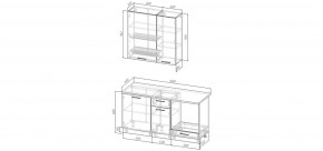 Кухонный гарнитур Умбра 1600 h950 (Стол. 26мм) в Воткинске - votkinsk.mebel24.online | фото 2