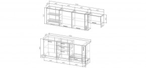 Кухонный гарнитур Умбра 2550 (Стол. 26мм) в Воткинске - votkinsk.mebel24.online | фото 2