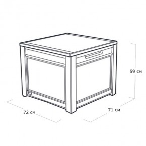 Квадратный сундук Cube Rattan 208 л в Воткинске - votkinsk.mebel24.online | фото 5