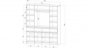 ЛЕНОРА Спальный гарнитур (модульный) графит в Воткинске - votkinsk.mebel24.online | фото 9