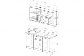 ЛОТОС Кухонный гарнитур Стандарт (1600 мм) в Воткинске - votkinsk.mebel24.online | фото 2