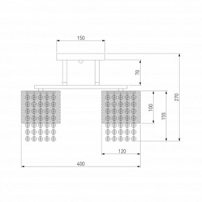 Люстра на штанге Eurosvet Bonnie 30137/3 золото в Воткинске - votkinsk.mebel24.online | фото 4