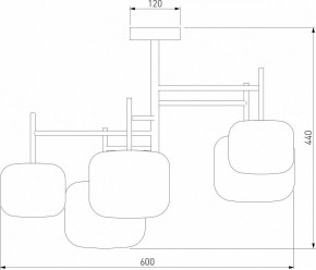 Люстра на штанге Eurosvet Jar 70128/5 золото в Воткинске - votkinsk.mebel24.online | фото 3