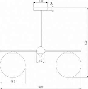 Люстра на штанге Eurosvet Marbella 60147/3 черный в Воткинске - votkinsk.mebel24.online | фото 3