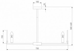 Люстра на штанге Eurosvet Marble 60158/7 латунь в Воткинске - votkinsk.mebel24.online | фото 2
