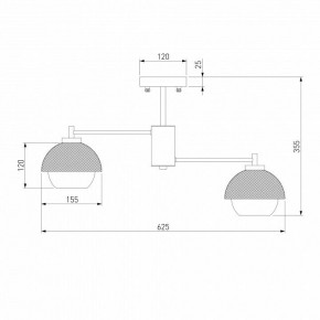 Люстра на штанге Eurosvet Nocciola 70106/6 черный в Воткинске - votkinsk.mebel24.online | фото 5