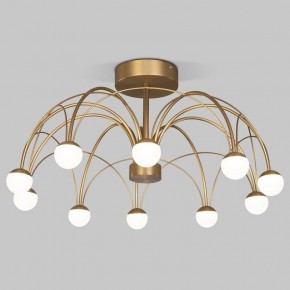 Люстра на штанге Eurosvet Ragno 90031/10 LED золото в Воткинске - votkinsk.mebel24.online | фото