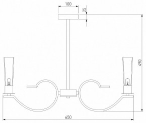 Люстра на штанге Eurosvet Rosher 60141/6 латунь в Воткинске - votkinsk.mebel24.online | фото 3