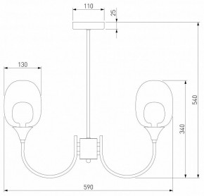 Люстра на штанге Eurosvet Spritz 70217/6 латунь в Воткинске - votkinsk.mebel24.online | фото 5