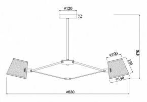 Люстра на штанге Freya Gino FR5108PL-08CH в Воткинске - votkinsk.mebel24.online | фото 3