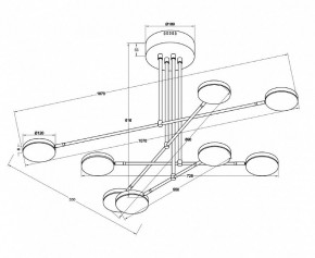 Люстра на штанге Maytoni Fad MOD070PL-L48W3K в Воткинске - votkinsk.mebel24.online | фото 3