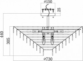 Люстра на штанге Maytoni Mazzo MOD130CL-14G в Воткинске - votkinsk.mebel24.online | фото 4