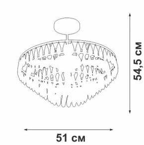 Люстра на штанге Vitaluce V5352 V5352-1/5PL в Воткинске - votkinsk.mebel24.online | фото