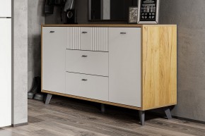 МИЛАН Гостиная (Дуб Золотой/Белый Матовый) модульная в Воткинске - votkinsk.mebel24.online | фото 10