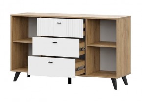 МИЛАН Гостиная (Дуб Золотой/Белый Матовый) модульная в Воткинске - votkinsk.mebel24.online | фото 15