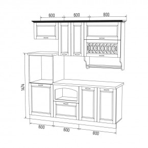 МИЛАНО Кухонный гарнитур 2,0 м Компоновка №3 в Воткинске - votkinsk.mebel24.online | фото 6