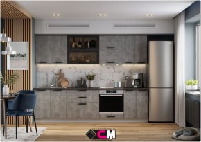 Модульная кухня Пасаденна ателье светлое в Воткинске - votkinsk.mebel24.online | фото 1