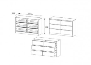 МОРИ МК 1206 (МК1200.6) Комод (графит) в Воткинске - votkinsk.mebel24.online | фото 2