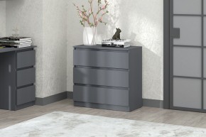 МС "Хилтон" Комод №2 800 (3 ящ.) графит в Воткинске - votkinsk.mebel24.online | фото