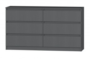 МС "Хилтон" Комод №5 1400 (6 ящ.) графит в Воткинске - votkinsk.mebel24.online | фото 2