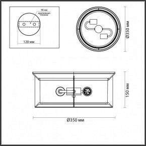 Накладной светильник Odeon Light Mavret 4961/2C в Воткинске - votkinsk.mebel24.online | фото 3