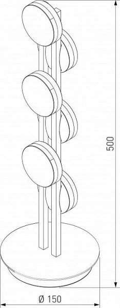 Настольная лампа декоративная Eurosvet Tapioca 90332/6 черный в Воткинске - votkinsk.mebel24.online | фото 4