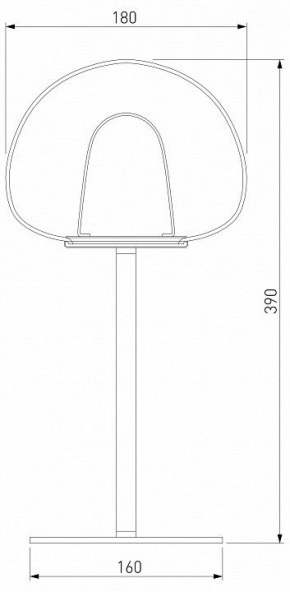 Настольная лампа декоративная Eurosvet Twice 90326/1 черный в Воткинске - votkinsk.mebel24.online | фото 2