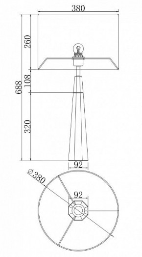 Настольная лампа декоративная Maytoni Bianco Z030TL-01BS2 в Воткинске - votkinsk.mebel24.online | фото 3