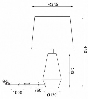 Настольная лампа декоративная Maytoni Calvin Table Z181-TL-01-W в Воткинске - votkinsk.mebel24.online | фото 2