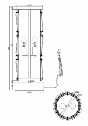 Настольная лампа декоративная Maytoni Puntes MOD043TL-02CH в Воткинске - votkinsk.mebel24.online | фото 4