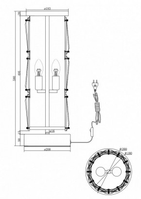 Настольная лампа декоративная Maytoni Puntes MOD043TL-02G в Воткинске - votkinsk.mebel24.online | фото 3