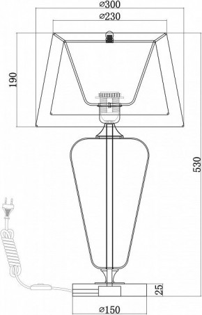Настольная лампа декоративная Maytoni Verre Z005TL-01CH в Воткинске - votkinsk.mebel24.online | фото 4